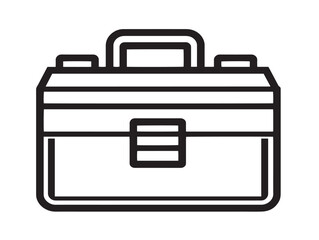 Open Toolbox Icon in Simple Clean Vector Design  