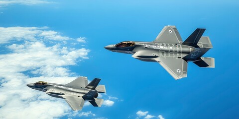 Jets Performing Aerial Maneuver in The Sky