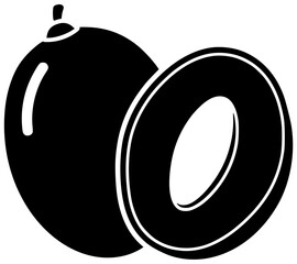 fruit illustration fresh silhouette berry logo slice icon healthy outline strawberry bowl melon skewer citrus splash grape pineapple tropical shape blueberry vector graphic background