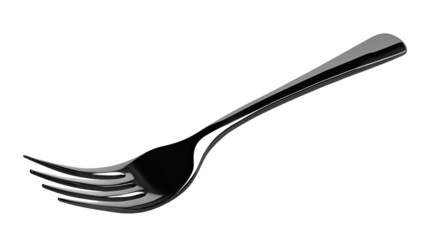 Fork Silhouette PNG Utensil Shape Black Outline on white background