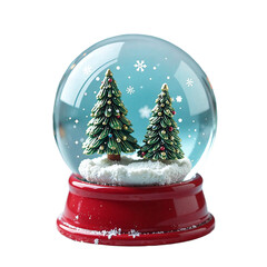 Snow globe isolated, Transparent decor gadget, Compact winter object, Fun novelty unit, Classic glass sphere, Holiday scene tool, Seasonal gift piece