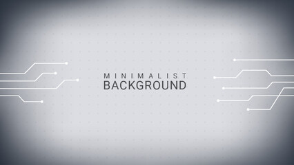 Minimalist Technology Background with Circuit Board Lines