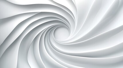 Abstract swirling white design