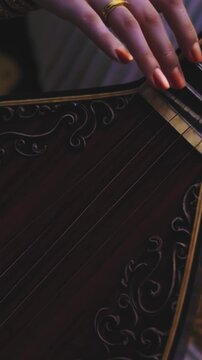 Traditional Saraswati Mata with Veena on Lotus