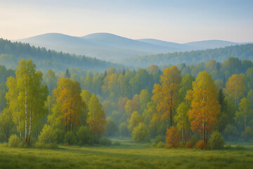 autumn forest landscape