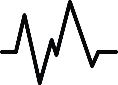 Vector electrocardiogram and heart pattern (health concept)