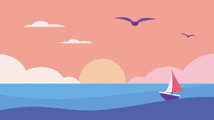 sailing boat on the sea