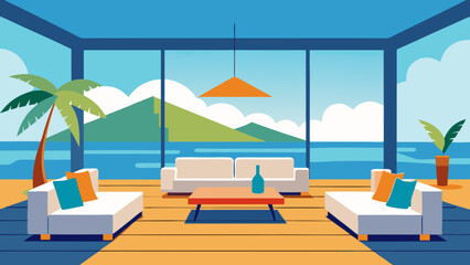 Obraz premium lounge chairs on the beach