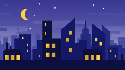 Fototapeta premium night city in the night