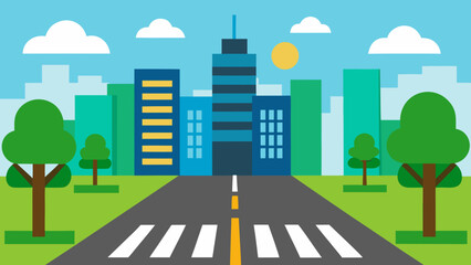 road in the city