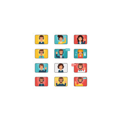 Fototapeta premium Team in Video Conference