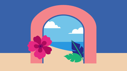 Fototapeta premium window with flowers
