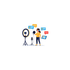 Team Discussing Social Media