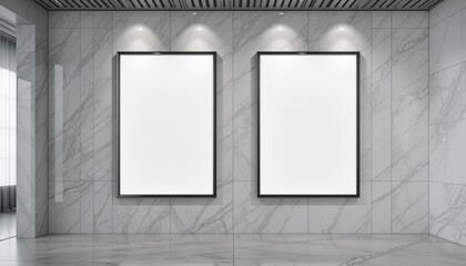 Minimalist Gray Marble blank white template - AI-Generated Modern Space for Architecture & Interior Design  