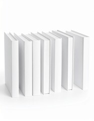 stack of books isolated on white