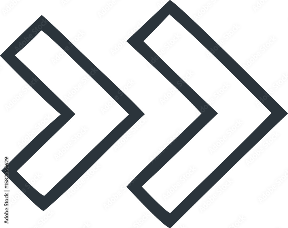 Poster direction's emblem: a minimalist linear portrayal of a direction symbol, its sharp angles suggesting