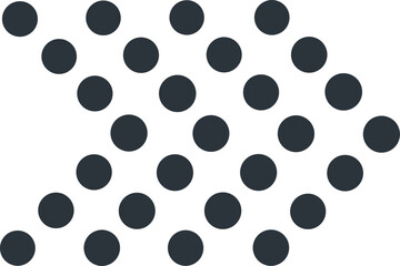 Abstract Dot Arrow: A simple yet powerful abstract design featuring an arrow formed by dots, symbolizing direction, movement, and progress. It's a versatile graphic element.