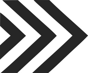 Arrows of Direction: a minimalistic vector illustration of three arrows pointing towards the same direction. conveying concepts of movement, progress, and decision-making.