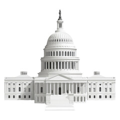 Obraz premium United States Capitol Building facade showcasing its architectural design