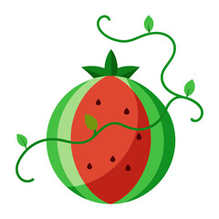 watermelon vector illustration
