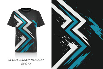 Specification Soccer Sport mockup , Esports Gaming T Shirt Jersey template. mock up uniform . Vector Illustration design