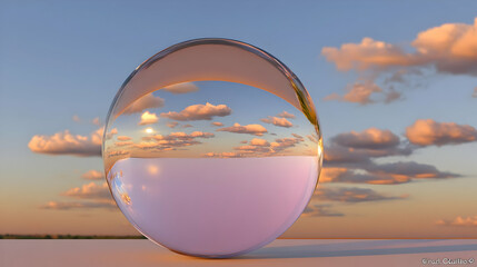 filled with animated fractals and artificial clouds moving inside