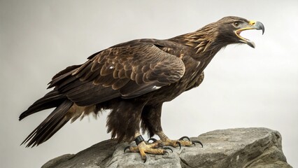 Fototapeta premium Haast’s Eagle on studio background