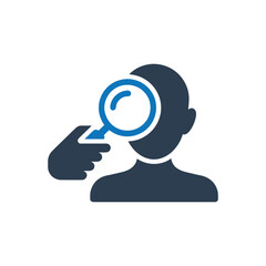 Human Analysis Icon Isolated On White Background