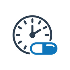 Medication Schedule Icon Isolated On White Background