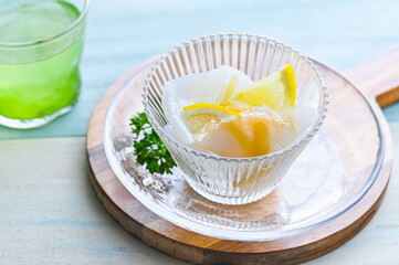 爽やかレモン風味の刺身こんにゃく