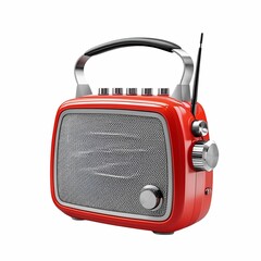 Old Radio, white background, the valuable home entertainment appliances