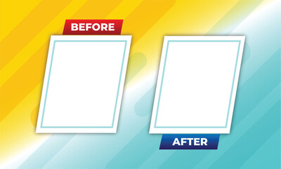 Abstract Branding Background and Photo Frame Set Modern Minimal Vector Templates, Colorful Design Elements, Polaroid Picture Placeholders for Marketing, Posters, and Creative Content