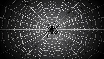 Obraz premium Intricate spiderwebs adorned with sparkling dew drops in the morning, forming a delicate net of nature's design