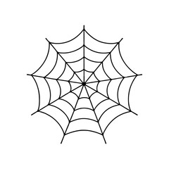 Spider web isolated on white vector