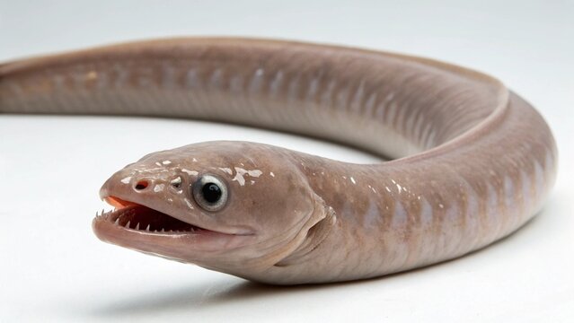 Hagfish on studio background
