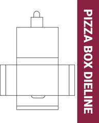 Pizza Box Dieline Template, Pizza Box