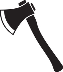 Axe icon vector, Axe black silhouette.