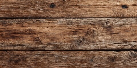 Obraz premium Rustic Vintage Wooden Plank with Natural Grain and Aged Brown Finish