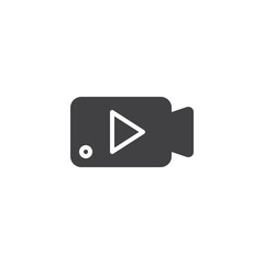 Video play solid icon