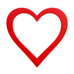 Red heart shape graphic