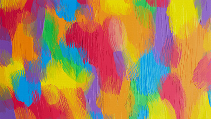 Photo of colorful brushstrokes create a vibrant and textured abstract painting