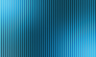 Abstract blue vertical stripes gradient background isolated on white background