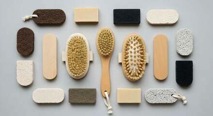 Luxury Bath Body Brushes Pumice Stones Spa Kit