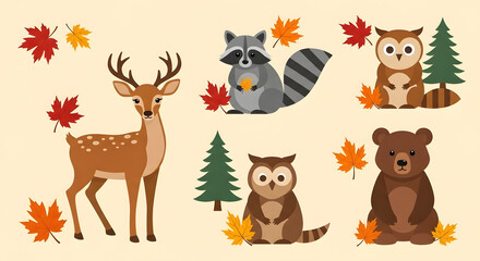 set of animals