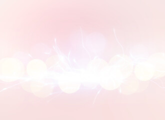 Abstract background of light blue shades with glare and bokeh effect.