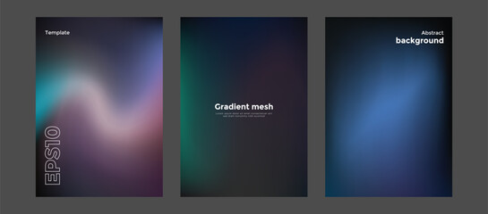 Abstract gradient mesh background template