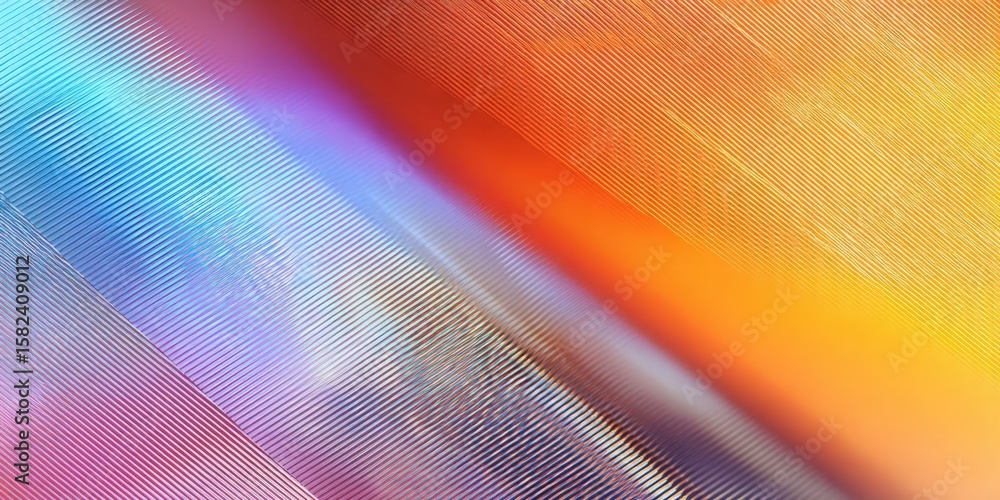 Poster vibrant gradient geometric pattern on colorful background with subtle unidentified element