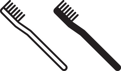 stylized hair comb, minimalist design, simple line art, black and white illustration, graphic art, modern icon