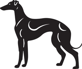  greyhounds dog  black and white drawing of a dog with a ball in its mouth