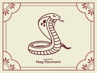 Hindu festival, happy Nag Panchami celebration background